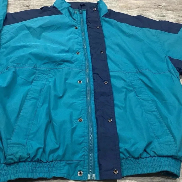 Vintage Sierra Sport Jacket Size‎ Large Blue Windbreaker Outdoor Y2K 90s - Picture 5 of 13